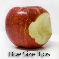 Bite size tips