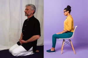 Different sitting positions