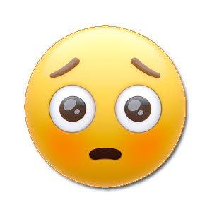 social anxiety-embarrassed emoji